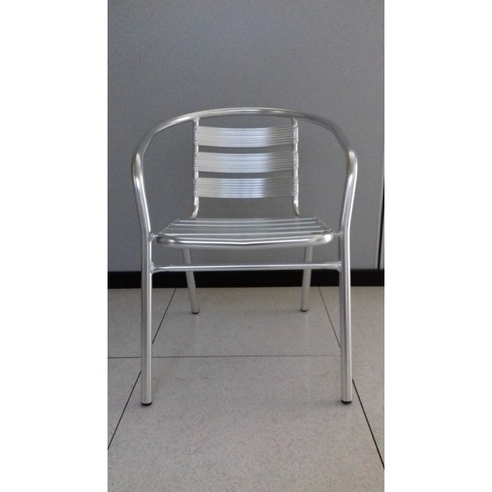CAPRI 3S RINFORZATA - SEDIA (POLTRONA) ALLUMINIO IMPILABILE PER BAR  RISTORANTE HOTEL