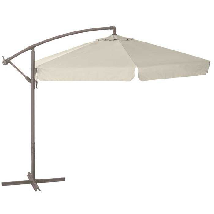 MARE - Ombrellone professionale bar piscina mare diametro 3 metri struttura ferro decentrato a banana