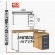 Scrivania ufficio angolare contract office varie dimensioni in legno NM* scuola, studio, hotel, albergo