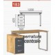 Scrivania ufficio angolare contract office varie dimensioni in legno NM* scuola, studio, hotel, albergo