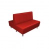 Donica doppia - Indiduelle Sofa Bar Sessel Contract für Lokalen aus Kunstleder (ökologisches Leder), Stoff