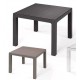 BOHEME - Tavolo contract quadrato 90X90 in polyrattan per giardino, bar, ristorante, pizzeria Grand Soleil