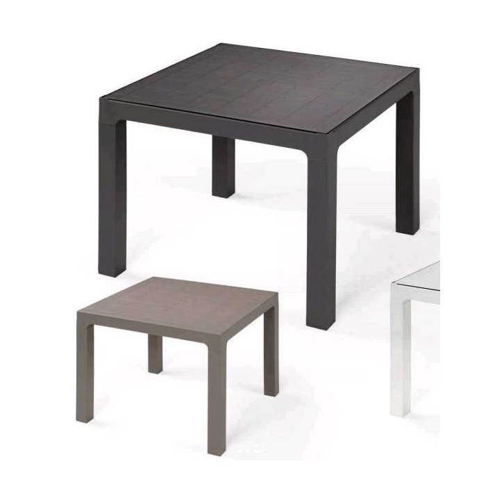 Ares 70 - Bartisch 70x70xH74 cm Polypropylen für Gartenrestaurant im Freien zertifiziert für den lokalen Gebrauch