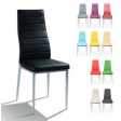NUVOLA - Stuhl Metall und Kunstleder (ökologisches Leder) für Café, Restaurant, Pub, Pizzeria, Geschäft, Hotel, Disko