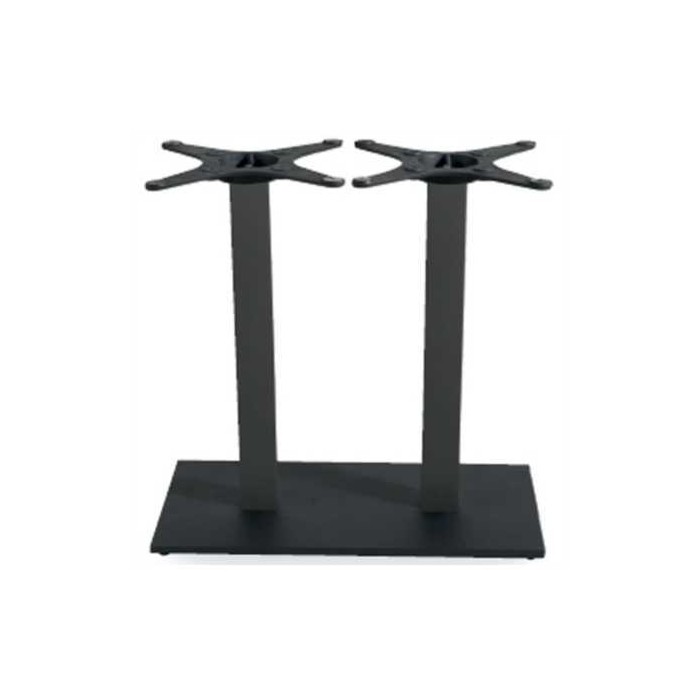 MARTE Q 2 / H110cm - DOPPELTE BASIS AUS EISEN (Gusseisen) FLACH 120X60, 120X80cm BAR RESTAURANT HOTEL