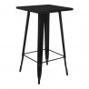 Metall A - Tolix-ähnlicher industrieller Hochtisch 60x60xH105cm Home Bar Restaurant Catering Hotel