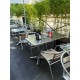 CAPRI - SEDIA (POLTRONA) ALLUMINIO IMPILABILE PER BAR RISTORANTE HOTEL