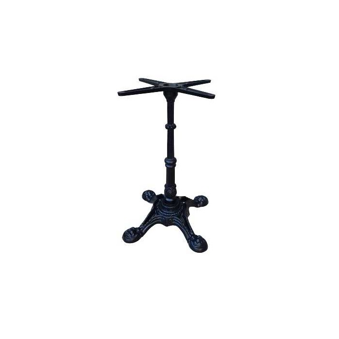 Marte L4-VS - 4 Fuß Sockel aus Gusseisen für runde oder quadratische Tischplatten für Bars, Restaurants, Hotels