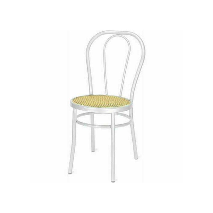 Vienna - Sedia thonet non impilabile metallo, finta paglia, plastica, legno o imbottita in ecopelle per bar, ristorante, hotel