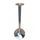 Saturno RHF109 - Base rotonda in acciaio cromato alta fissa 109cm x tavoli bar, ristorante, pub, albergo