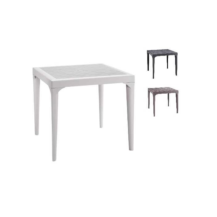 MALMO - 80x80 stapelbarer Tisch aus Polypropylen (BICA ITALY) für Bar, Restaurant, Pizzeria