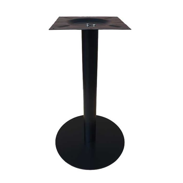 OMEGA - modernes schwarzes Metallgestell für runde oder quadratische Tischplatten für Bars, Restaurants, Hotels