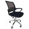 OC619 - Executive-Rollstuhl mit Armlehnen, verchromtem Metallrahmen und Mesh-Gewebe