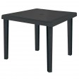 BOHEME - Grand Soleil Polyrattan quadratischer Objekttisch 90X90 für Garten, Bar, Restaurant, Pizzeria