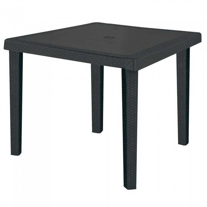 BOHEME - Grand Soleil Polyrattan quadratischer Objekttisch 90X90 für Garten, Bar, Restaurant, Pizzeria