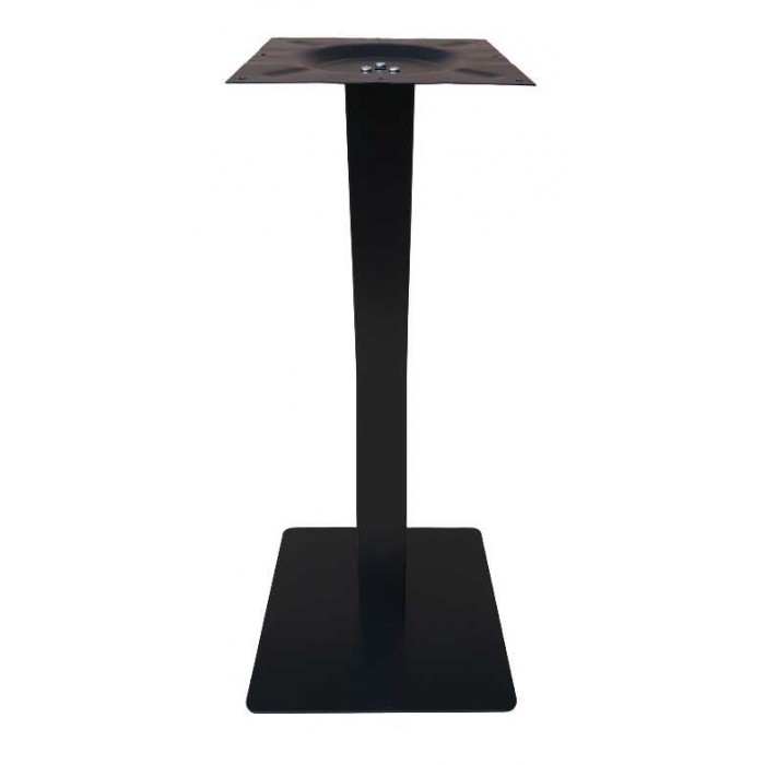 ALFA H108 - modernes schwarzes Metallgestell für runde oder quadratische Tischplatten für Bars, Restaurants, Hotels