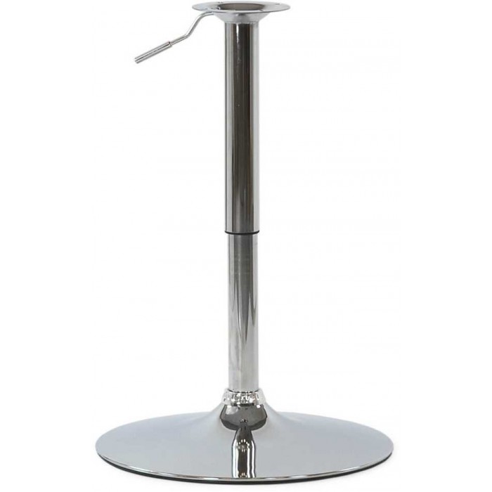 Saturno R 82- 107 - Runder Sockel aus verchromtem Stahl, höhenverstellbar, ca. 82-107 cm, Bar, Restaurant, Pub, Hotel