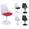 Tulipano - Drehstuhl mit Gestell aus lackiertem Metall und Sitz aus undurchsichtigem Polypropylen