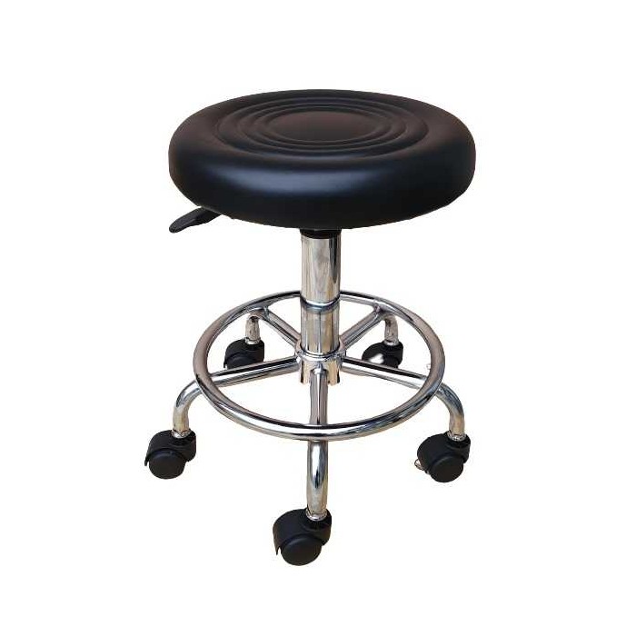 CUBANA S - Sgabello bar ecopelle vari colori struttura acciaio cromato casa, ufficio, bar, negozio, ristorante, hotel