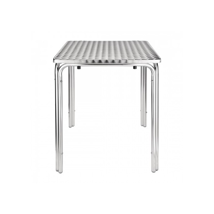 Q60-4G - TAVOLO IN ALLUMINIO QUADRATO A QUATTRO GAMBE PER BAR, RISTORANTE, PISCINA, HOTEL, ALBERGO