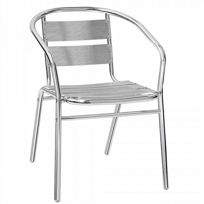 CAPRI - SEDIA (POLTRONA) ALLUMINIO IMPILABILE PER BAR RISTORANTE HOTEL