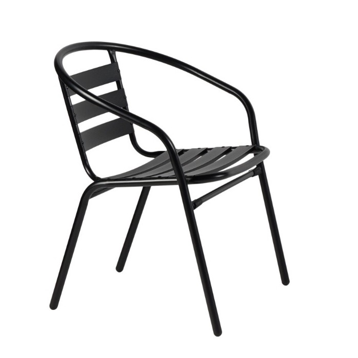 CAPRI - SEDIA (POLTRONA) ALLUMINIO IMPILABILE PER BAR RISTORANTE HOTEL