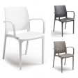 VOLGA ARMCHAIR - Stapelbarer Sessel aus Polypropylen/Fiberglas (BICA ITALY) für Bars, Restaurants und Pizzerien