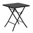 PANAREA – Klappbarer Gartentisch 60 x 60 x 70 cm aus schwarz lackiertem Metall für Bars und Pizzerien