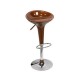 IRIS - Sgabello bar in plastica ABS gamba cromata per casa, ufficio, bar, ristorante, hotel