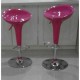 IRIS - Sgabello bar in plastica ABS gamba cromata per casa, ufficio, bar, ristorante, hotel
