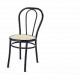 Vienna - Sedia thonet non impilabile metallo, finta paglia, plastica, legno o imbottita in ecopelle per bar, ristorante, hotel