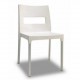 MAXI DIVA - sedia impilabile in tecnopolimero con gambe in alluminio SCAB DESIGN per bar, ristorante, hotel