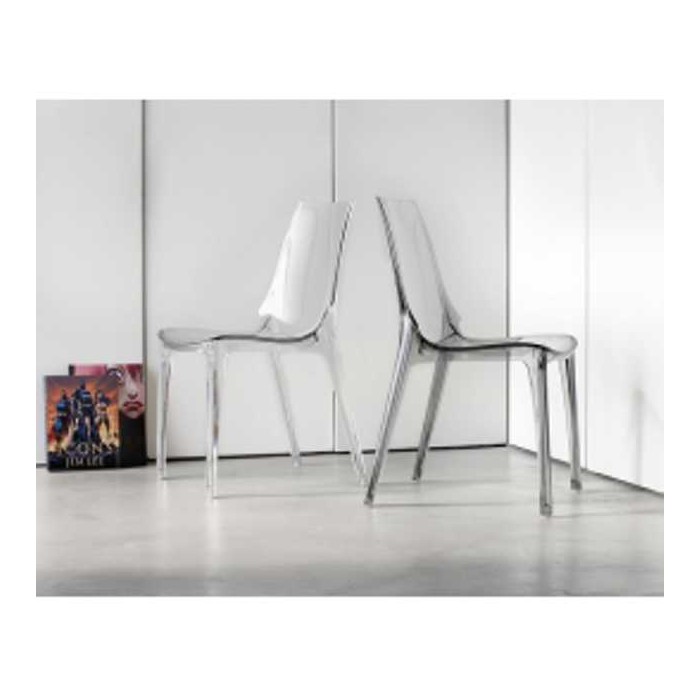 VANITY - Sedia contract Impilabile in Policarbonato da esterno ed interno per bar,ristorante,piscina,hotel SCAB DESIGN