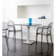 IGLOO CHAIR - Sedia con braccioli contract Impilabile in Policarbonato da esterno ed interno bar,ristorante,hotel SCAB DESIGN