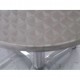 R60 - TAVOLO IN ALLUMINIO TONDO CON GAMBA CENTRALE A 4 PIEDI PER BAR, RISTORANTE, PISCINA, HOTEL, ALBERGO