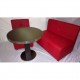 GIOVE R - TAVOLO TONDO IN LEGNO GAMBA CENTRALE NOBILITATO MELAMINICO, diametro 60,70,80,90 ... 140cm