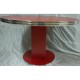 GIOVE R - TAVOLO TONDO IN LEGNO GAMBA CENTRALE NOBILITATO MELAMINICO, diametro 60,70,80,90 ... 140cm