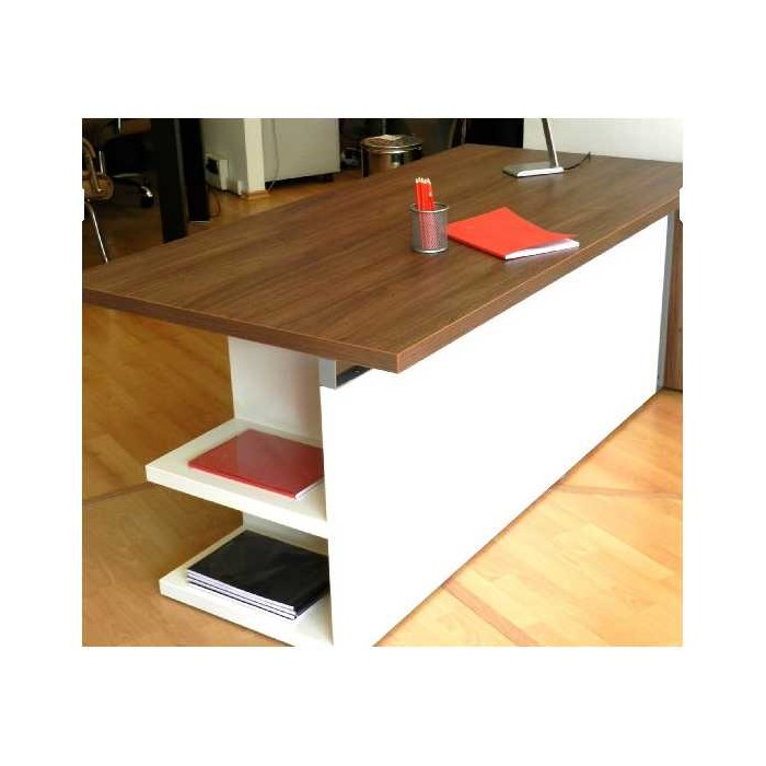 ELEGANCE - Schreibtisch contract Büro aus verhedeltem Holz für Büro, Studio, Hotel