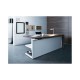 ELEGANCE - Scrivania contract office direzionale in legno nobilitato melaminico per ufficio, studio, hotel, albergo