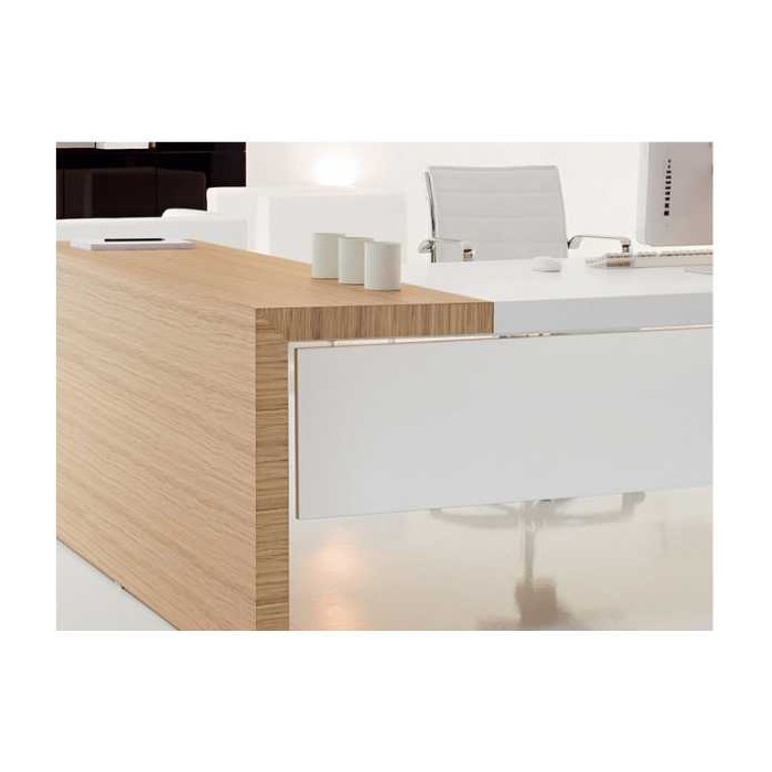 COMFORT - Scrivania contract office direzionale in legno nobilitato melaminico per ufficio, studio, hotel, albergo